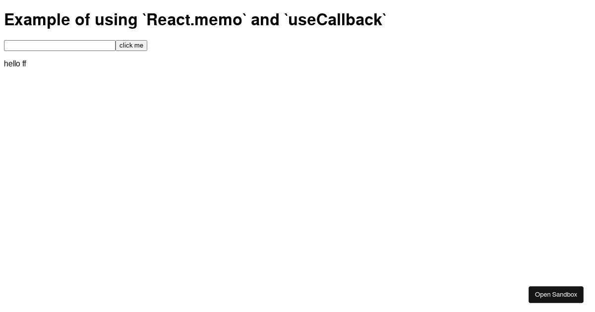 react useCallback - Codesandbox