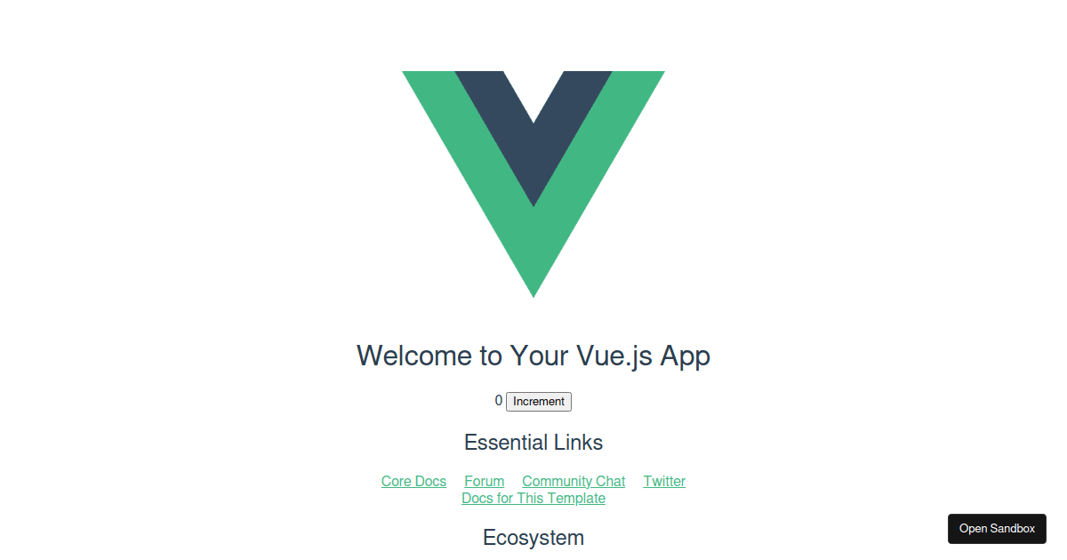 Vue component testing with Jest Codesandbox