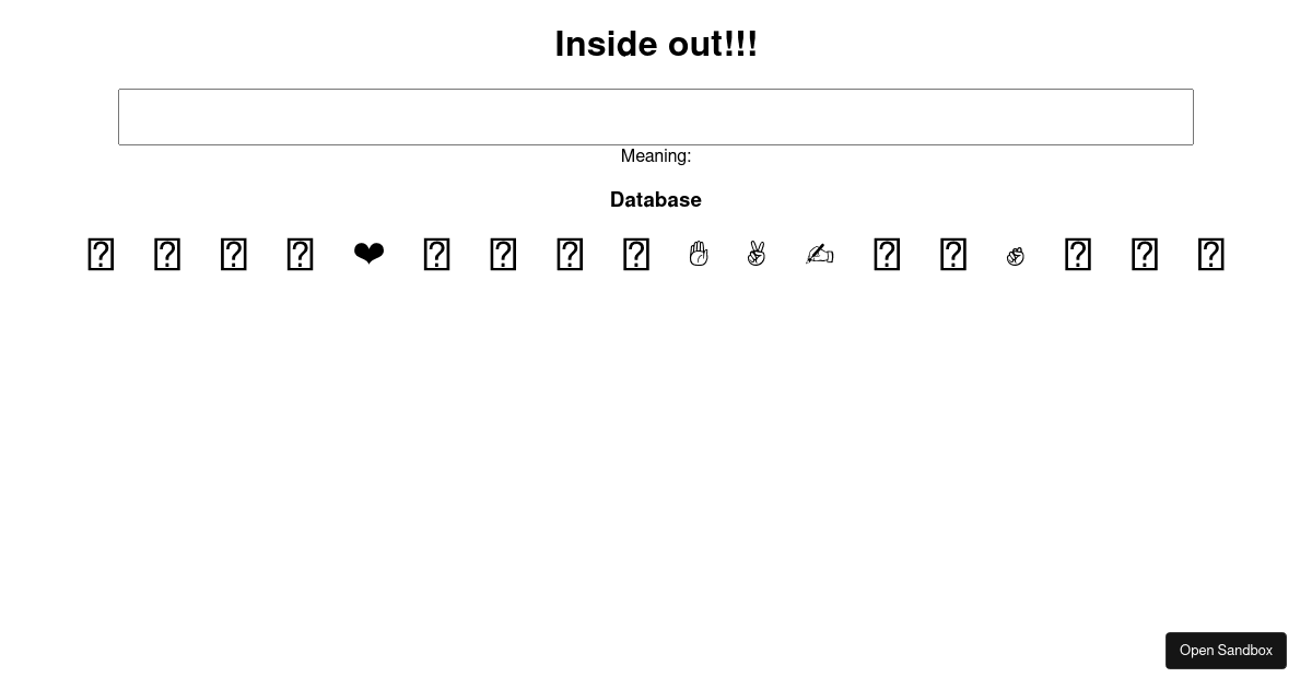 react - Codesandbox