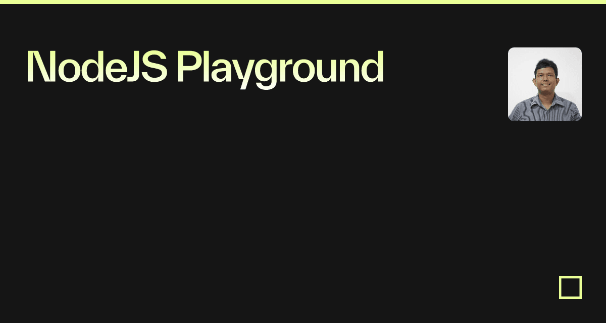 NodeJS Playground - Codesandbox