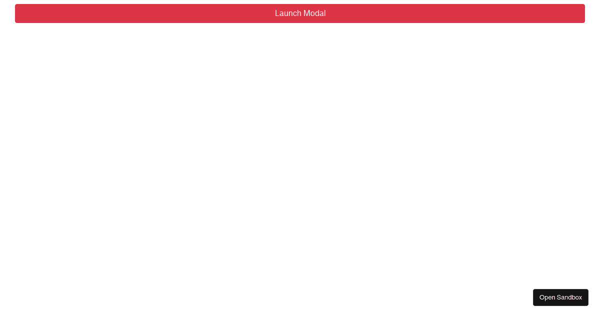 Modal with styled dialog (forked) - Codesandbox