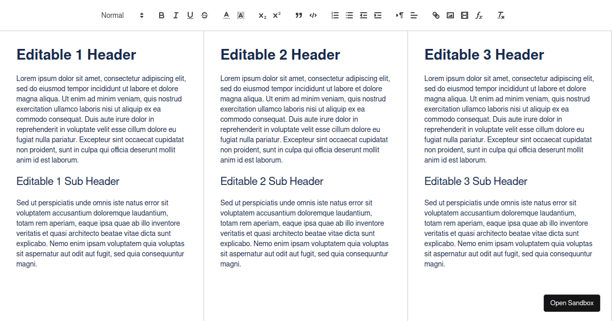 quilleditmultiple Codesandbox