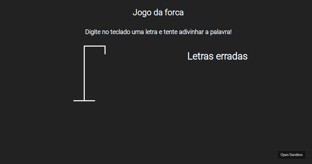 jogo-da-forca - Codesandbox