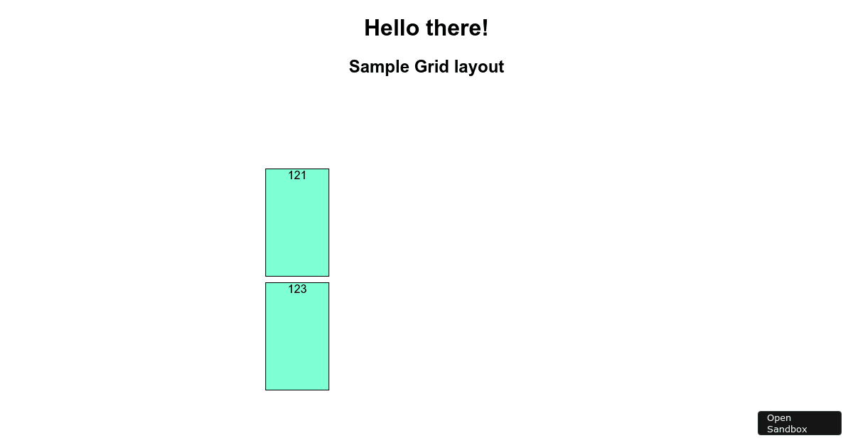 Kurtesy React Grid - Codesandbox