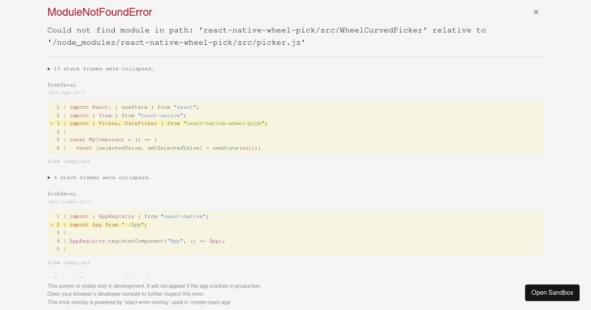 React Native Web PlayGround (forked) - Codesandbox
