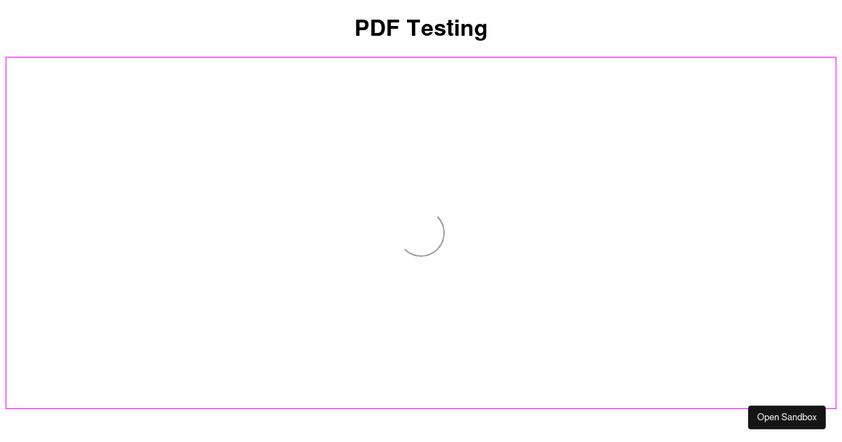 React PDF Viewer (forked) - Codesandbox