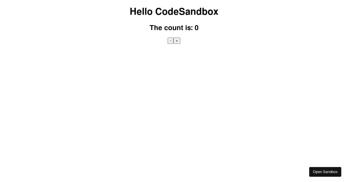 React Function vs Class component / useState - Codesandbox