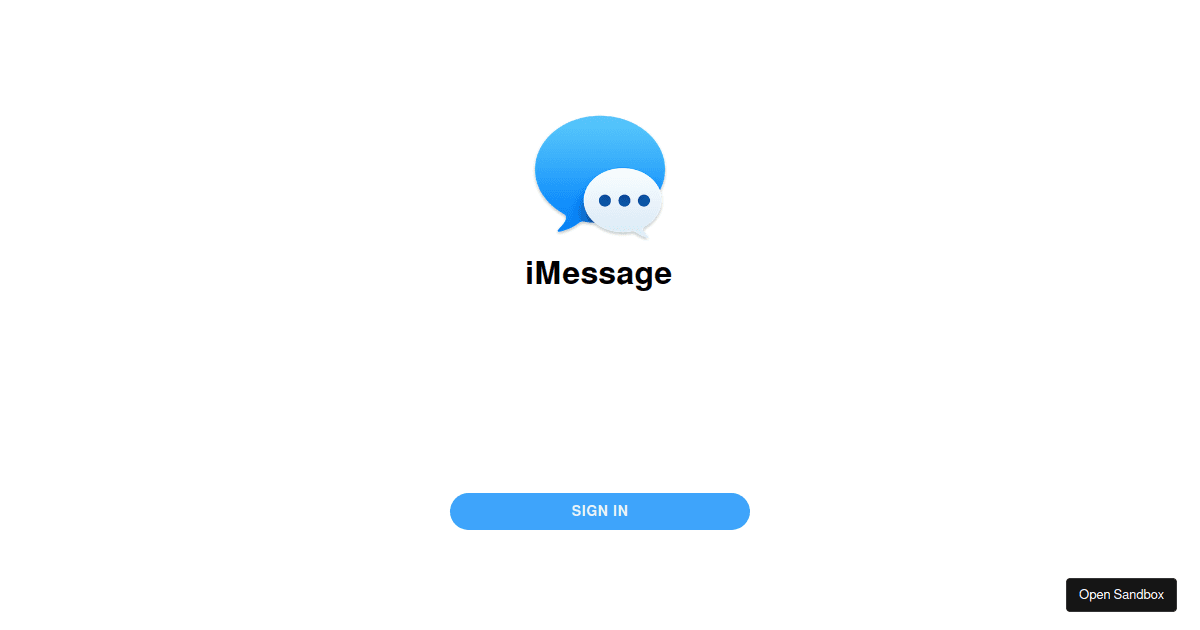 imessage-clone - Codesandbox