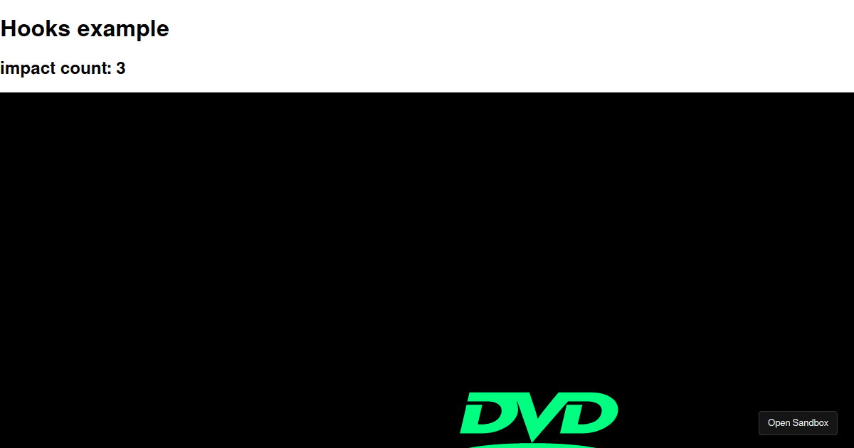 react-dvd-screensaver-demo (forked) - Codesandbox