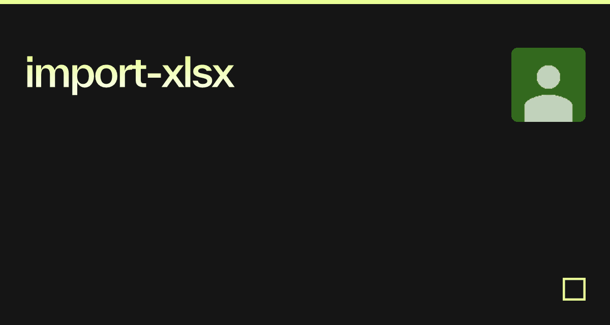import-xlsx - Codesandbox