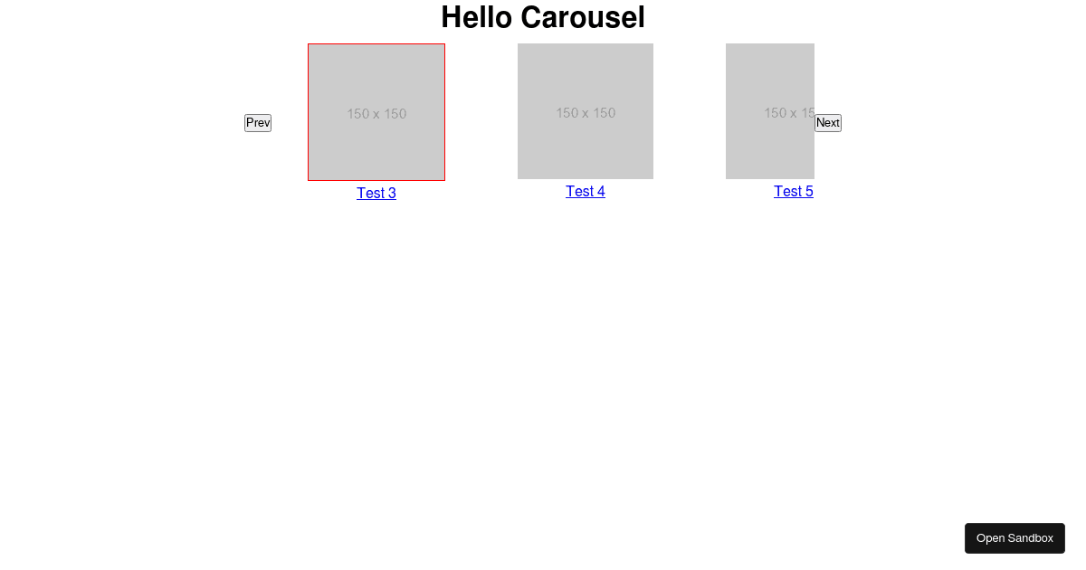 Amazon Live Carousel 2.0 - Codesandbox