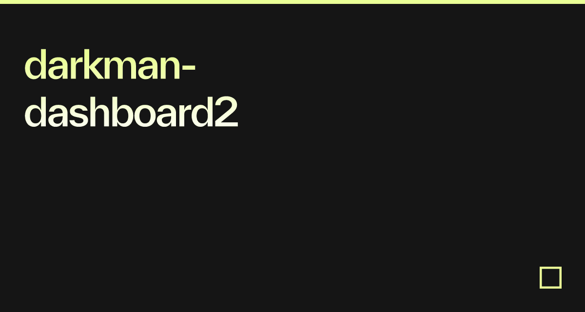 darkman-dashboard2 - Codesandbox