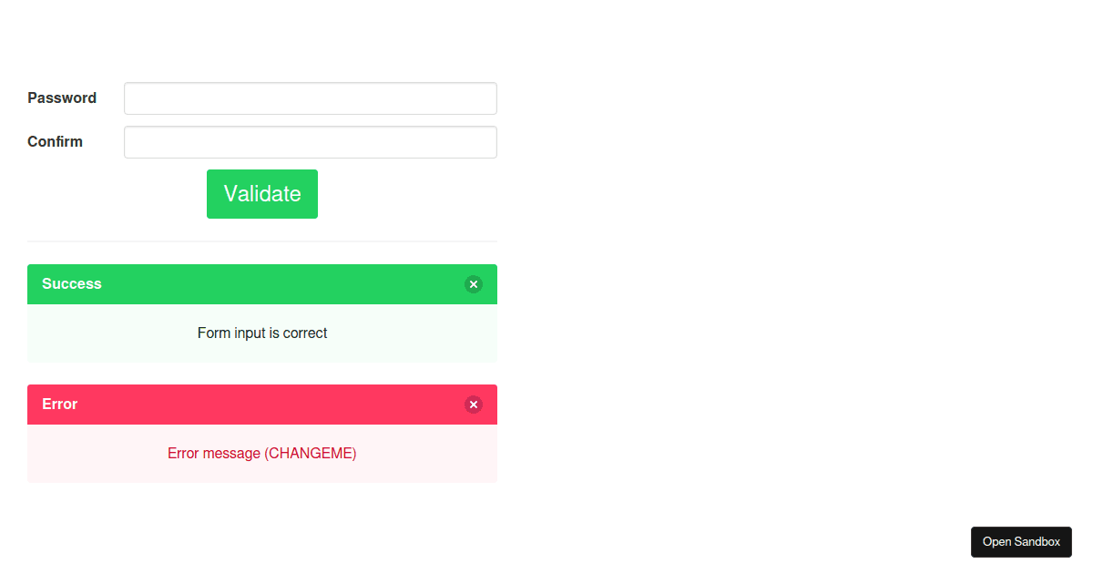 Vue Template For Form Validation With Fastest-Validator - UNFINISHED ...