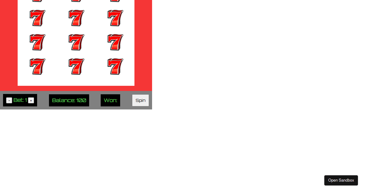slots - Codesandbox
