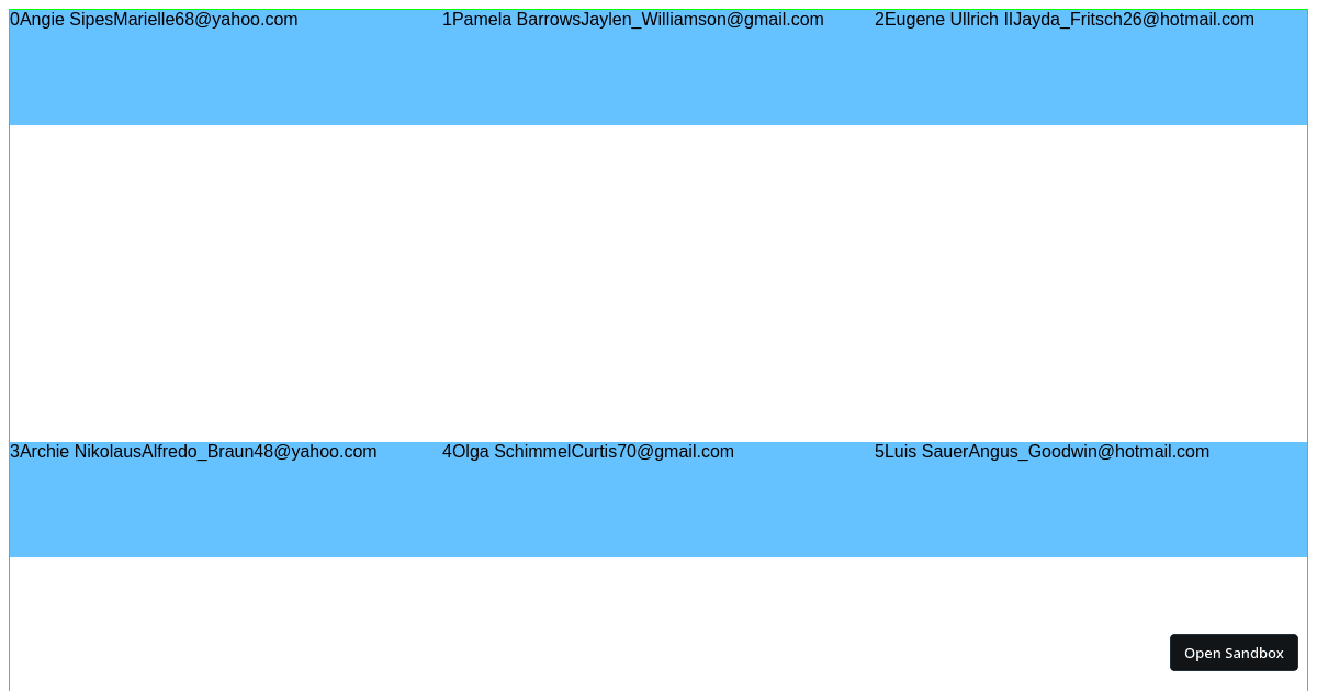 react flex grid react-window (forked) - Codesandbox