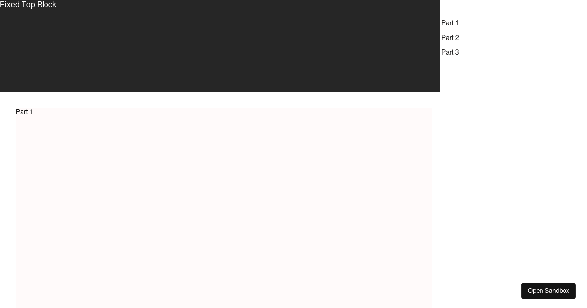 Set Anchor scroll offset antd5.8.3 Codesandbox