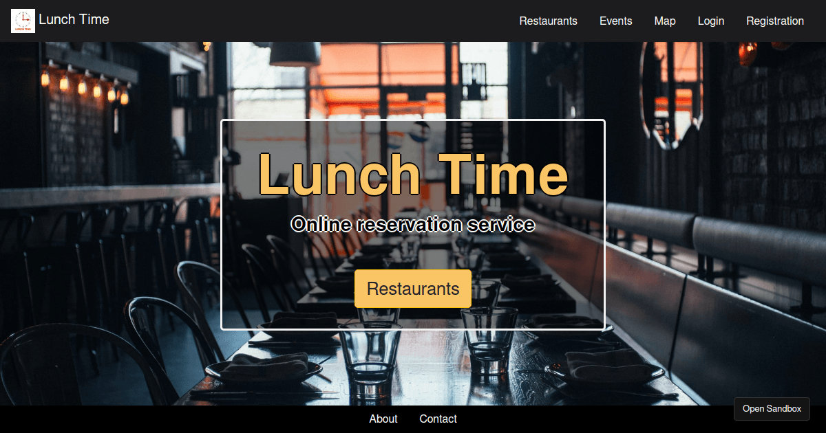 Project Lunchtime Social-projects-Rivne/Lunch_Time - Codesandbox