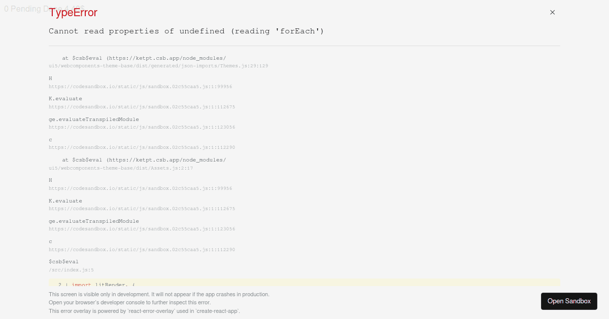 ui5-webcomponents (forked) - Codesandbox