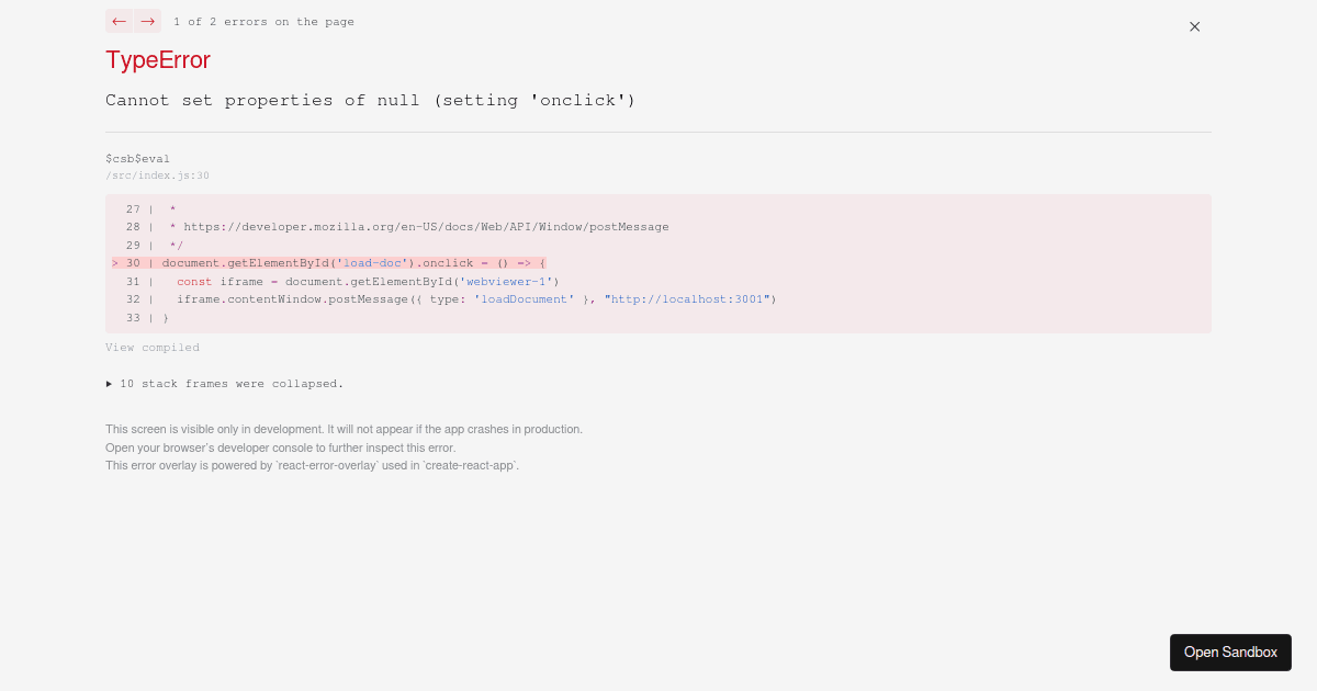 Pdfjs express cors sample Codesandbox pdfjs-express-cors-sample-codesandbox
