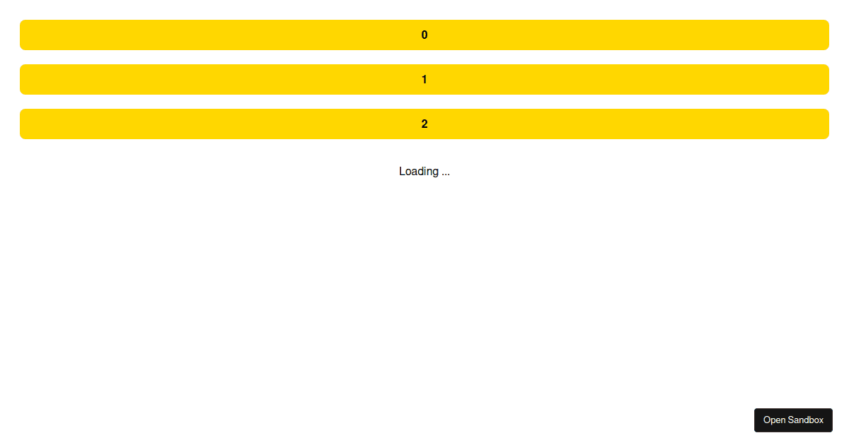 Better react infinite scroll hook codesandbox