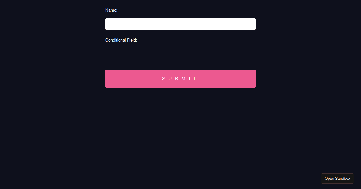 React Hook Fom - Unregister controlled component - Codesandbox