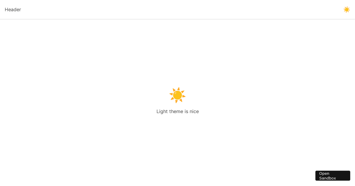 react - Codesandbox
