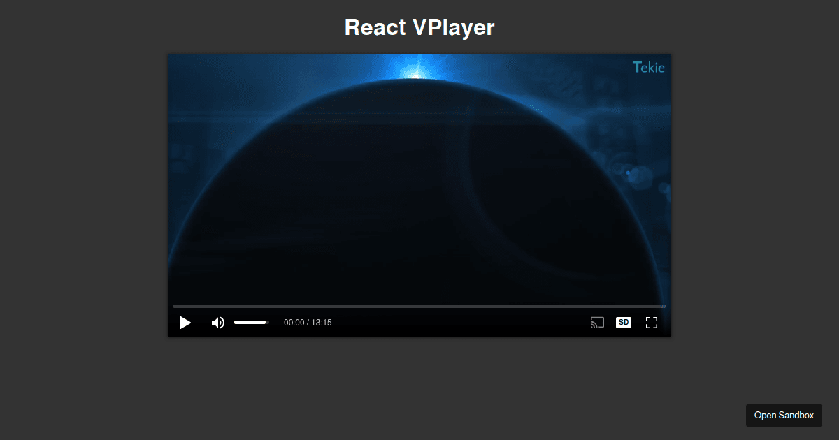 React Video Player (forked) - Codesandbox