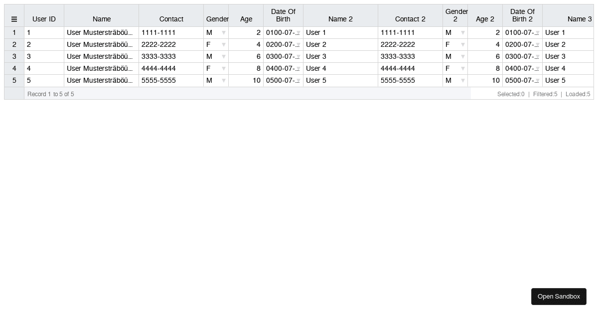 Vue Excel Editor (forked) - Codesandbox