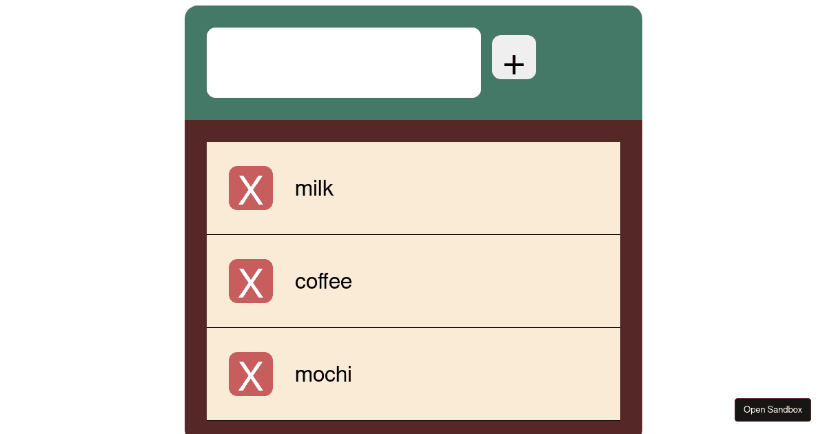 Nucamp React List App Example with useReducer (forked) - Codesandbox