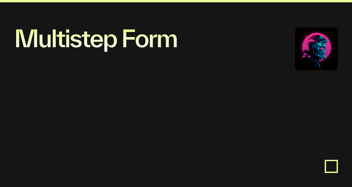 Multistep Form - Codesandbox