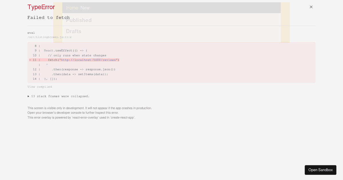 react - Codesandbox