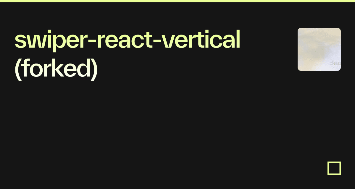 swiper-react-vertical (forked) - Codesandbox