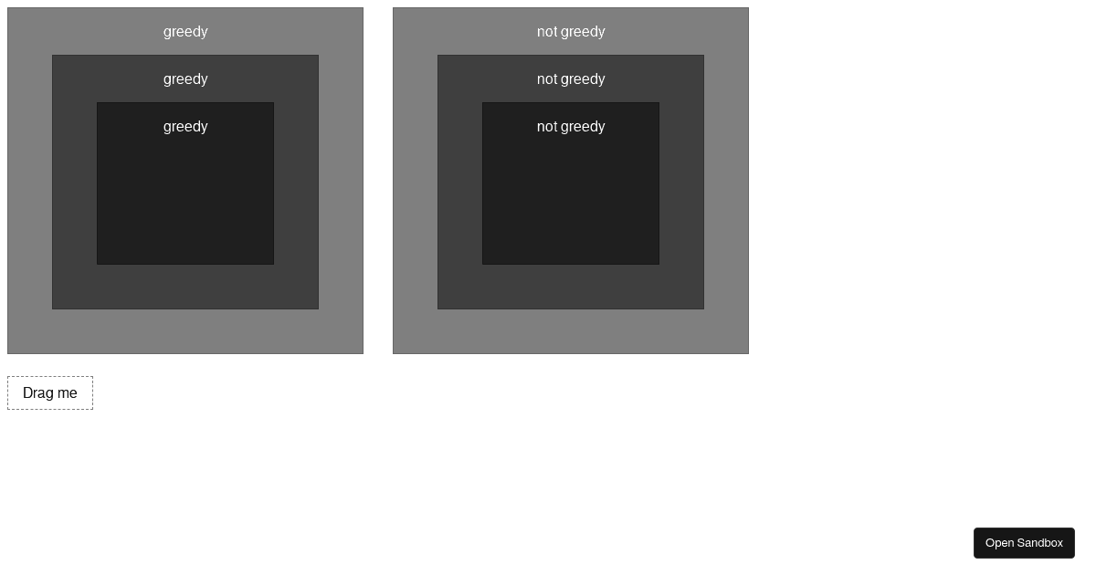 react-dnd drop-target example (forked) - Codesandbox