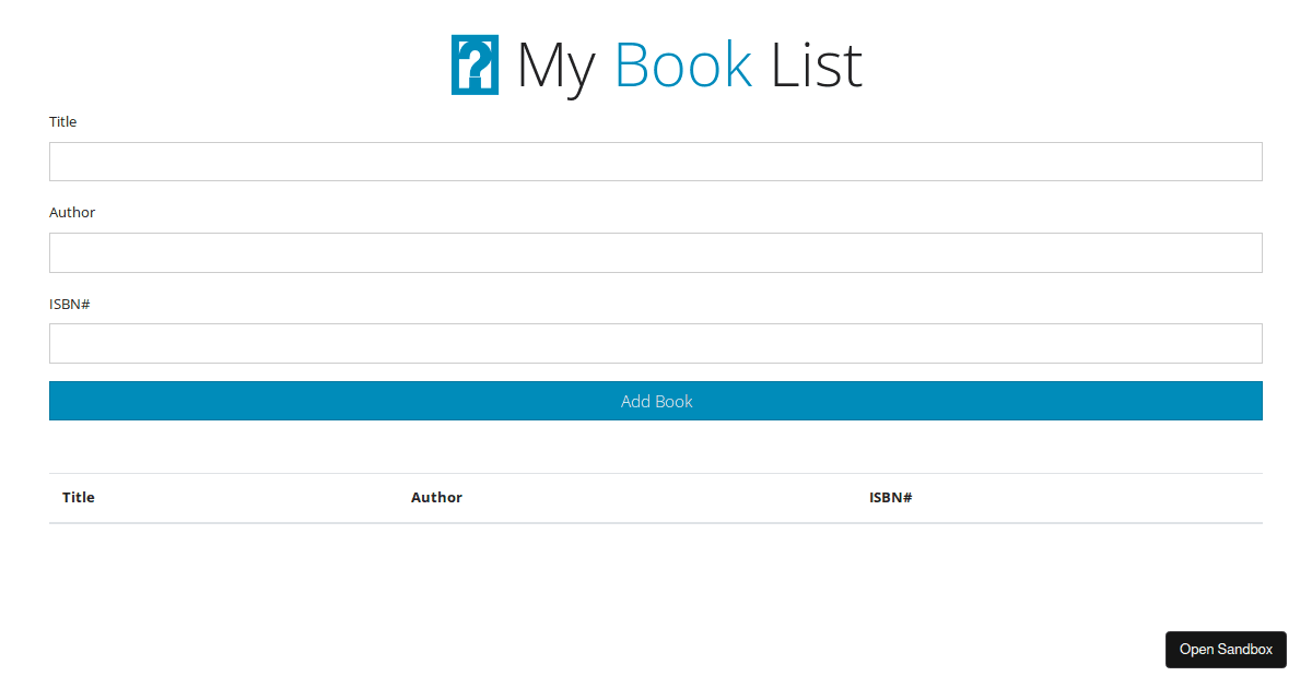 vanilla - Codesandbox