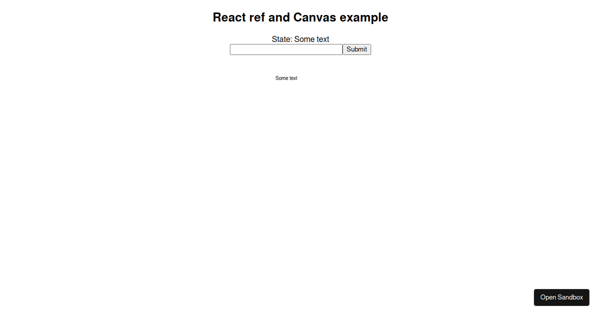 React ref and canvas - Codesandbox