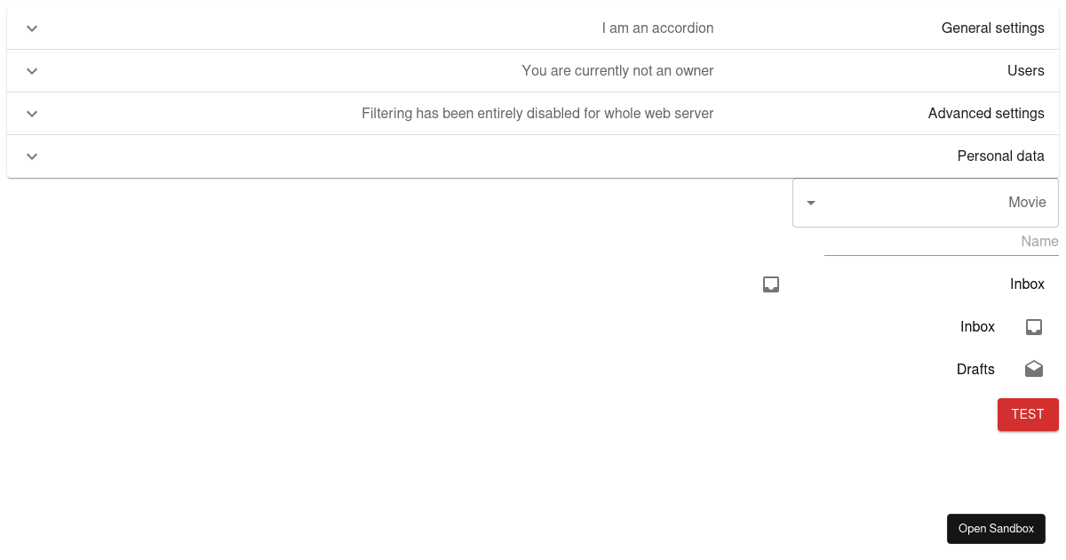 mui theme (forked) - Codesandbox