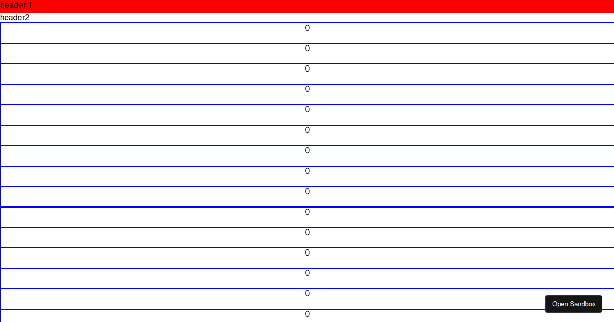 Merge two react-virtualized List - Codesandbox
