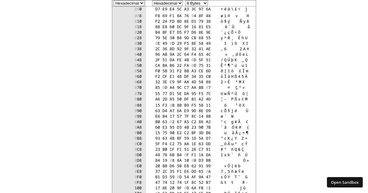 hex-editor-react (forked) - Codesandbox
