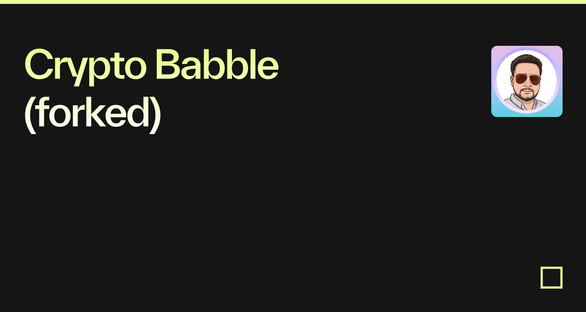 Crypto Babble (forked) - Codesandbox