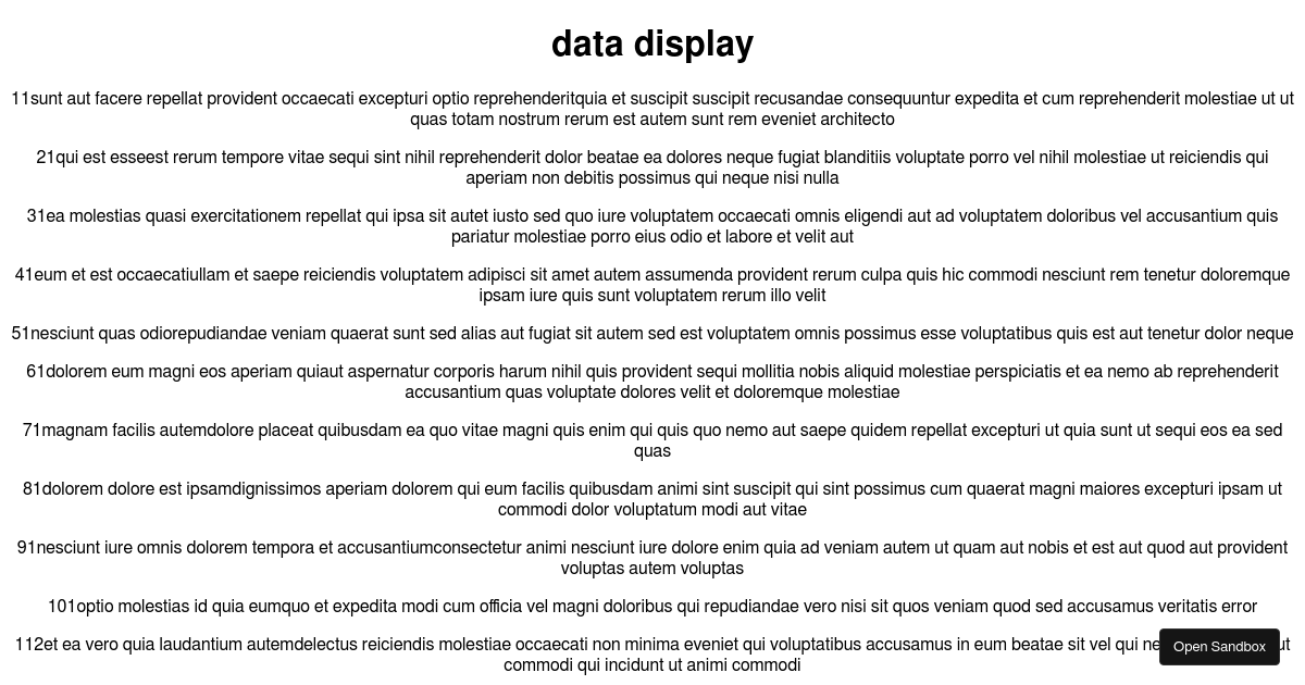 react - Codesandbox