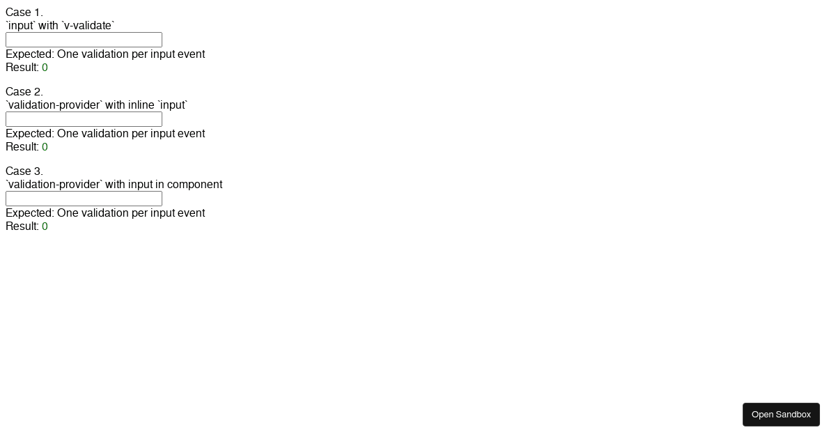 Vee-Validate.ValidationProvider bug with nested inputs - Codesandbox
