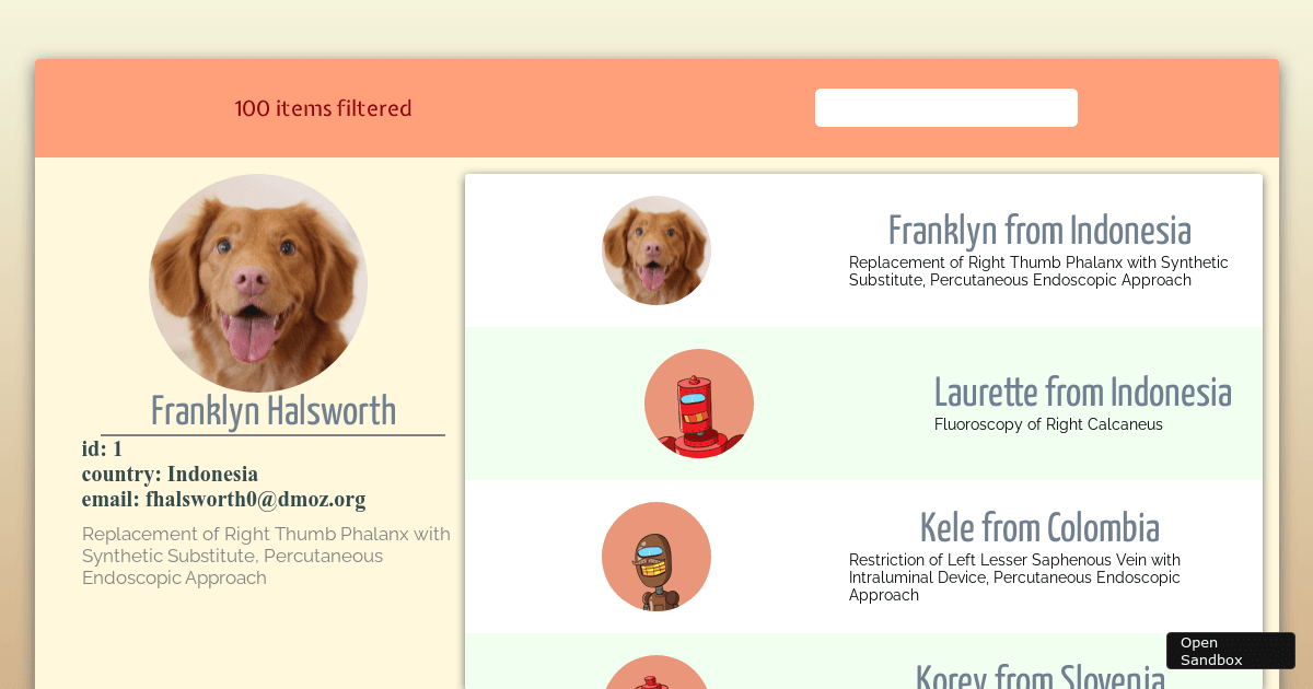 07-select-profile -- start (forked) - Codesandbox