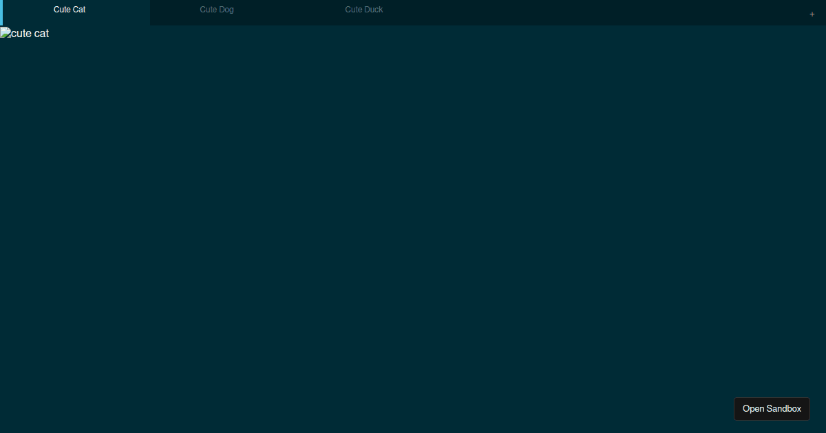 react draggable tabs (forked) - Codesandbox