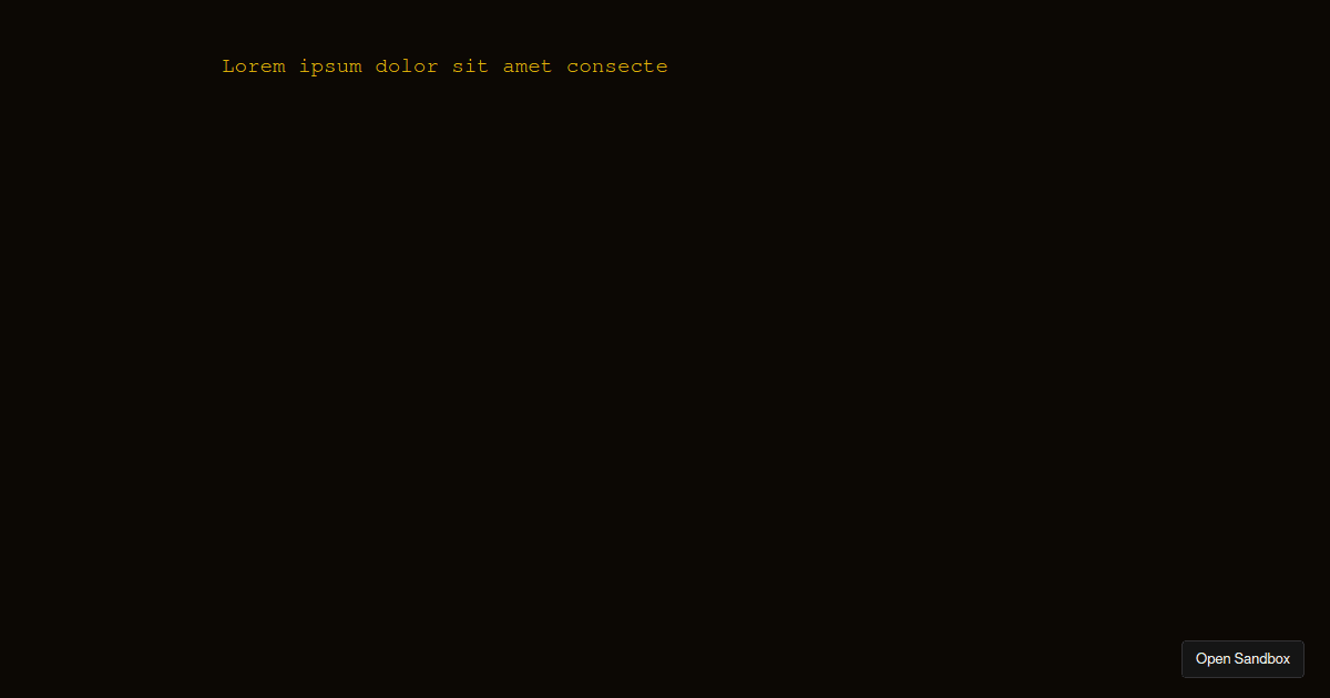terminal - Codesandbox