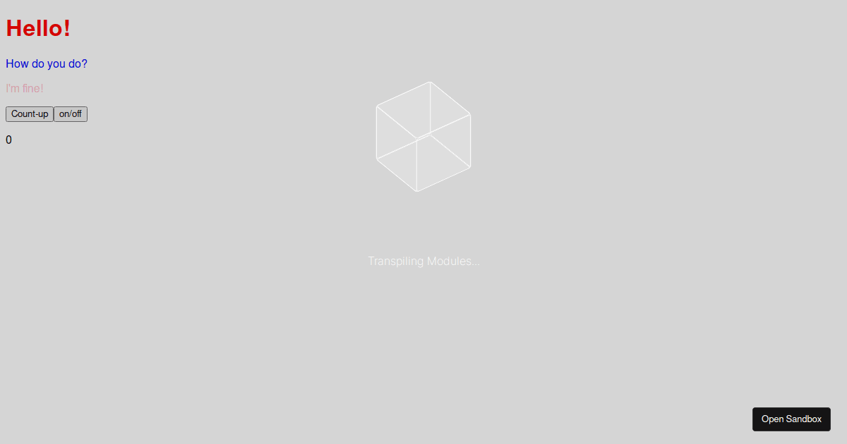 react - Codesandbox
