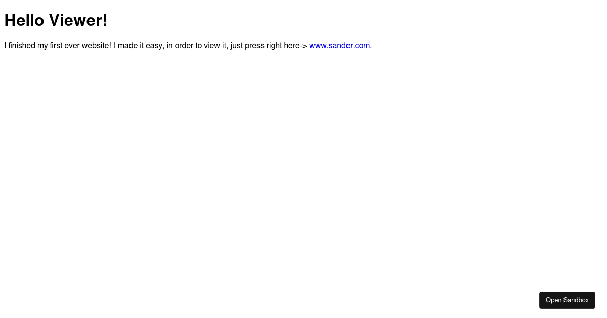 first - Codesandbox