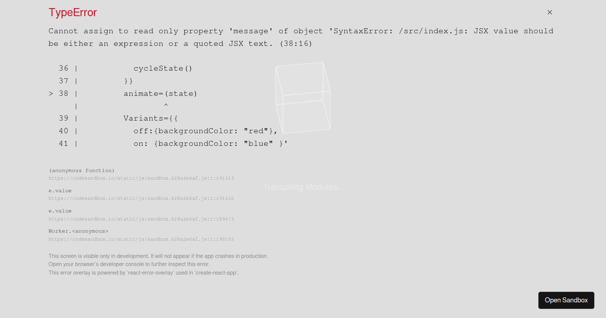 Class 1 - Codesandbox