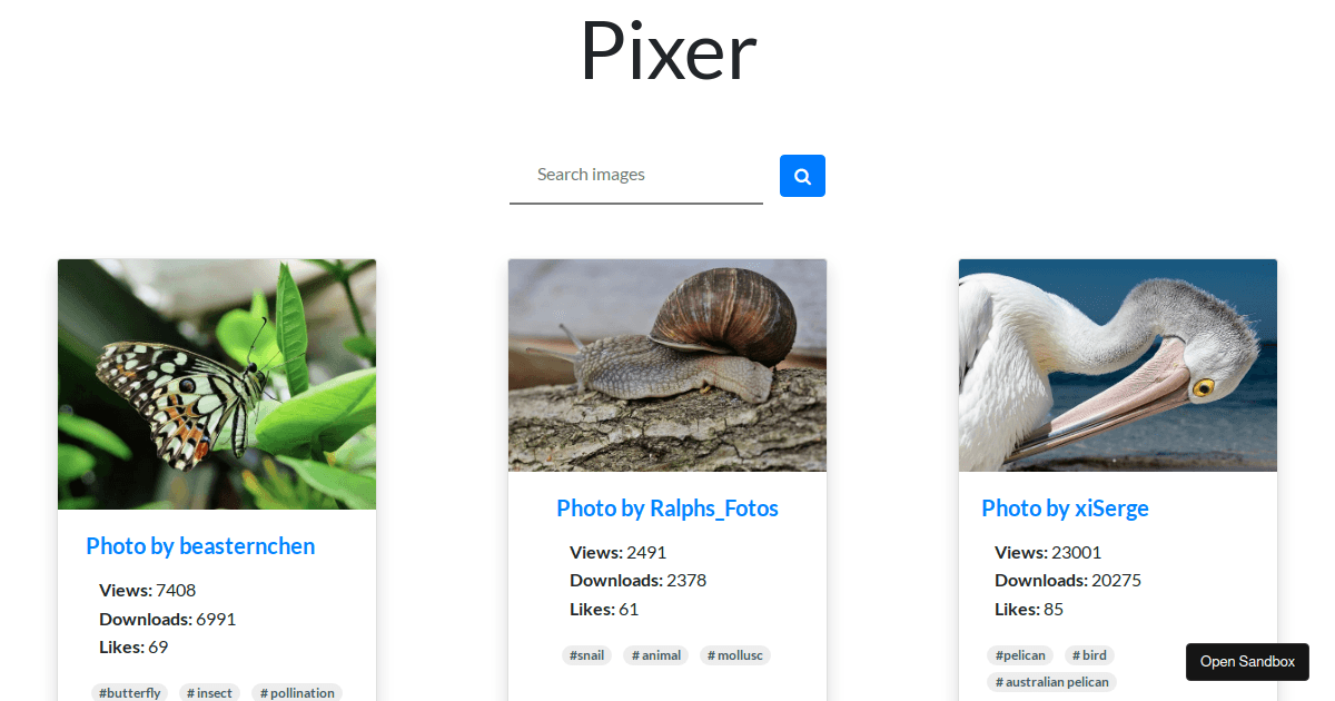 react image gallery - Codesandbox