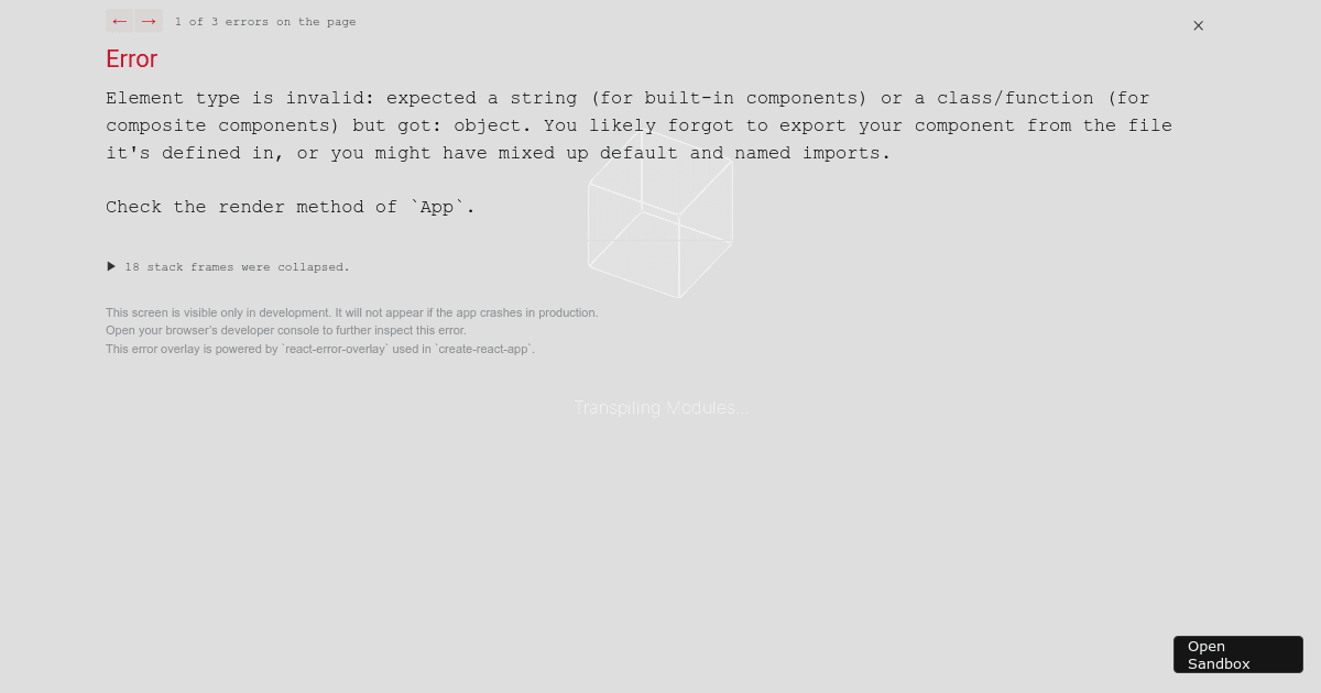 react - Codesandbox