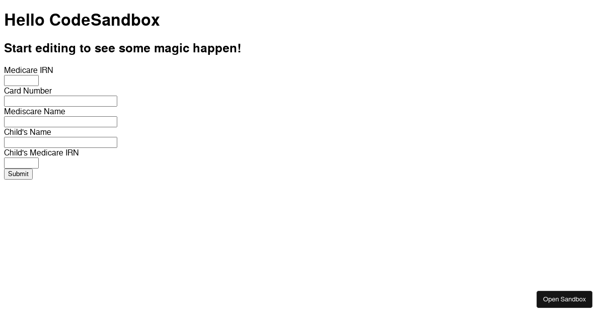 Zod Form Validation (forked) - Codesandbox
